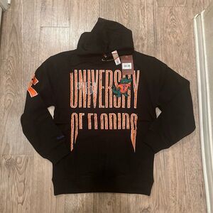 NWT Mitchell & Ness Mens Florida Gators Sweatshirt Hoodie Logo OG Fleece Size S